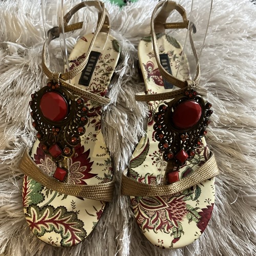 Sandali gioiello silla oro - le,