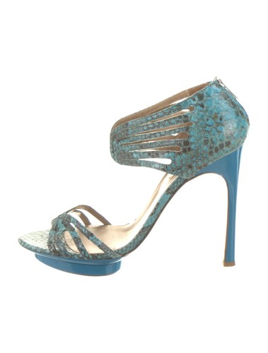 Sandali silla blu pelle di - sandali,